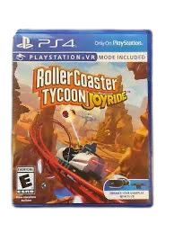 Roller Coaster Tycoon VR game box for PS4 with VR mode included