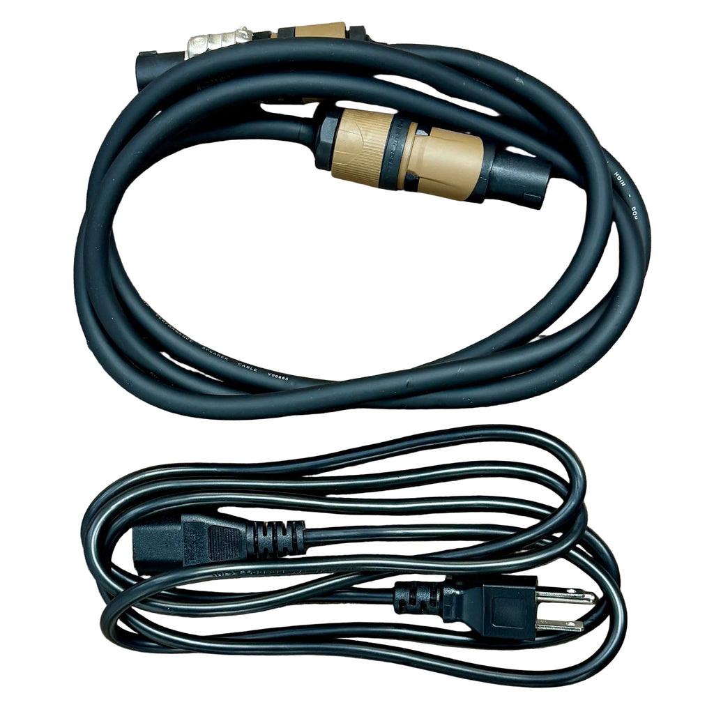 Hartke LX5500 500W Bass Guitar Amplifier Head Two electrical extension cords on a white background