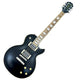 Epiphone Limited Edition Vivian Campbell Holy Diver Les Paul Outfit Electric Guitar w/ Soft Case Black electric guitar with gold hardware on a white background