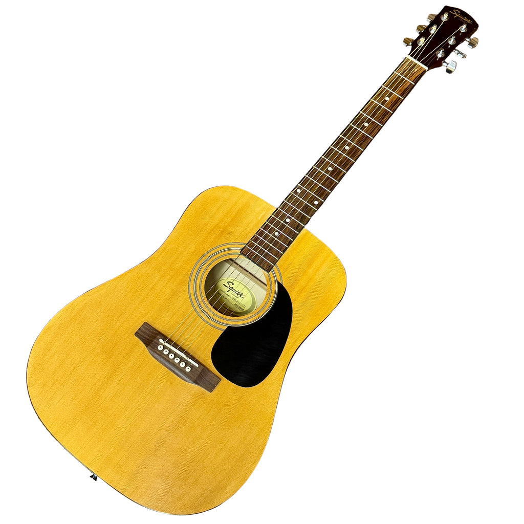 Fender Squier 093-0315-021 Acoustic Guitar Acoustic guitar on a wooden floor