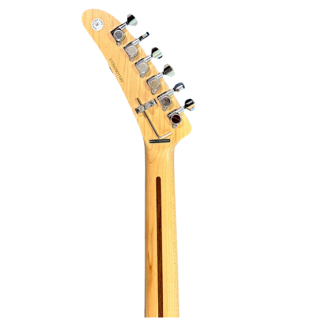 Kramer The 84 Electric Guitar neck with headstock on a white background