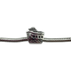 Pandora .925 Sterling Silver "All Aboard!" Cruise Ship Charm Silver charm shaped like a ship on a white background