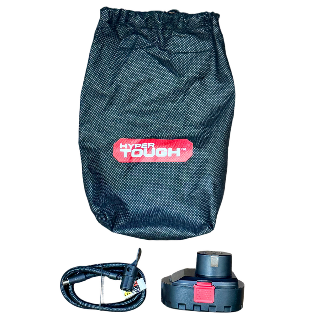 HYPER TOUGH DC12V Cordless Portable Pistol Tire Inflator w/ Battery & Carry Bag (10774226) Blue Hyper Tough dog training collar and receiver set on a white background