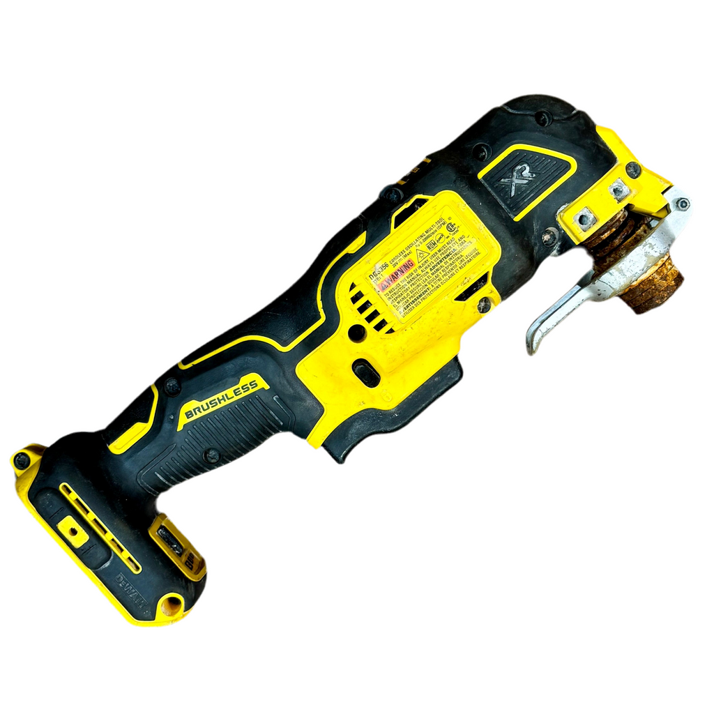DeWalt 20V MAX XR Brushless Cordless 3-Speed Oscillating Multi-Tool (DCS356) Yellow and black power tool on a white background