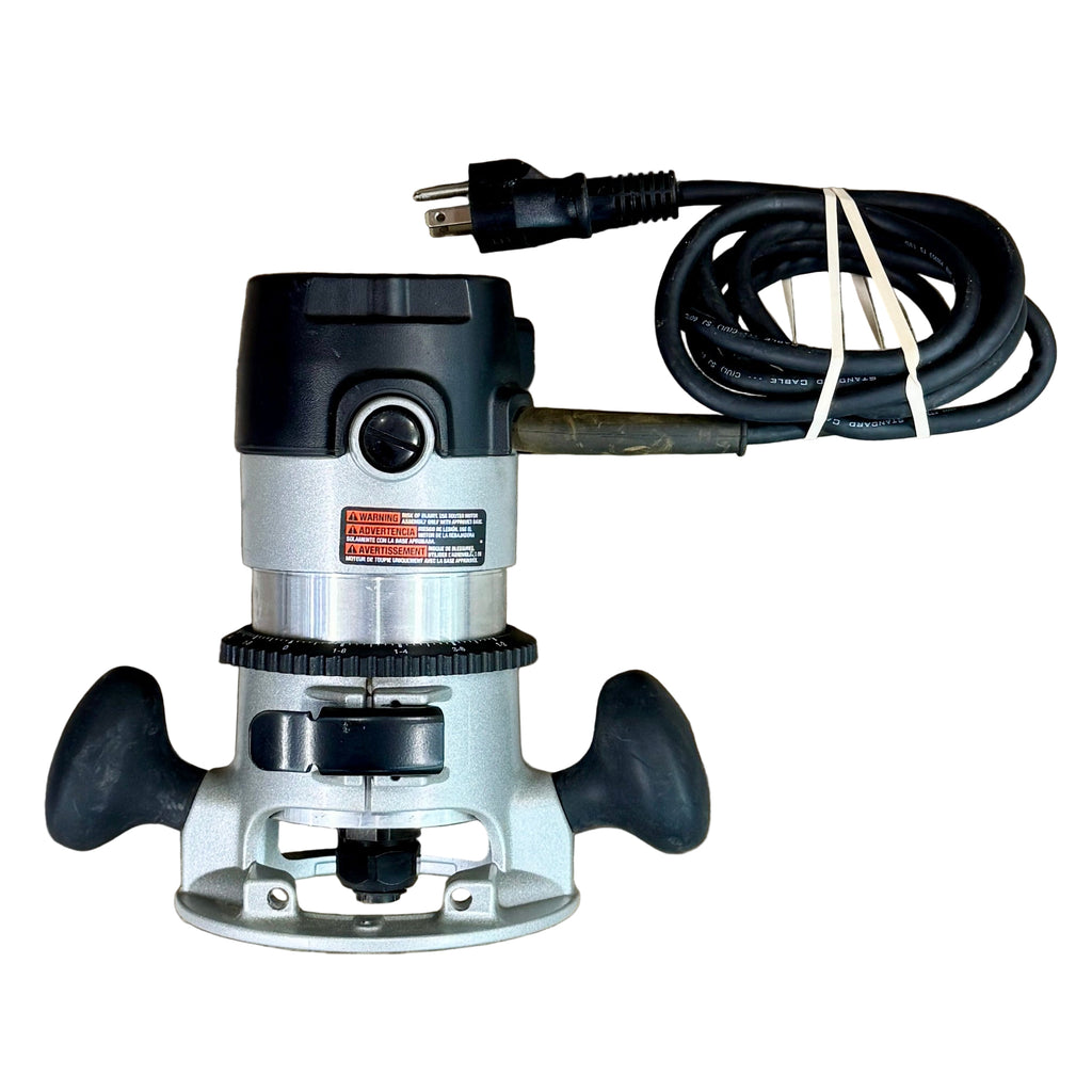 Porter-Cable 11-Amp 1-3/4 HP Corded Fixed-Based Router w/ Hard Case (690LR) Power tool with a cord on a white background