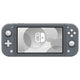 Nintendo Switch Lite Handheld Console - Gray Nintendo Switch Lite handheld gaming console in dark gray, shown from the front on a plain white background. The screen displays the Nintendo Switch logo and the words 'NINTENDO SWITCH'.