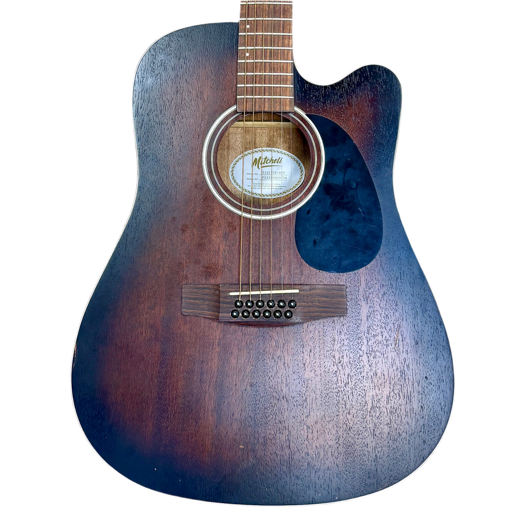 Mitchell T331-TCE-BST Terra 12-String Acoustic-Electric Guitar base