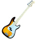 Fender Squier PRECISION BASS Electric Bass Guitar Electric bass guitar with sunburst finish on a wooden floor