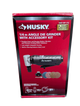 Husky 1/4 inch angle die grinder with accessory kit packaging on a white background