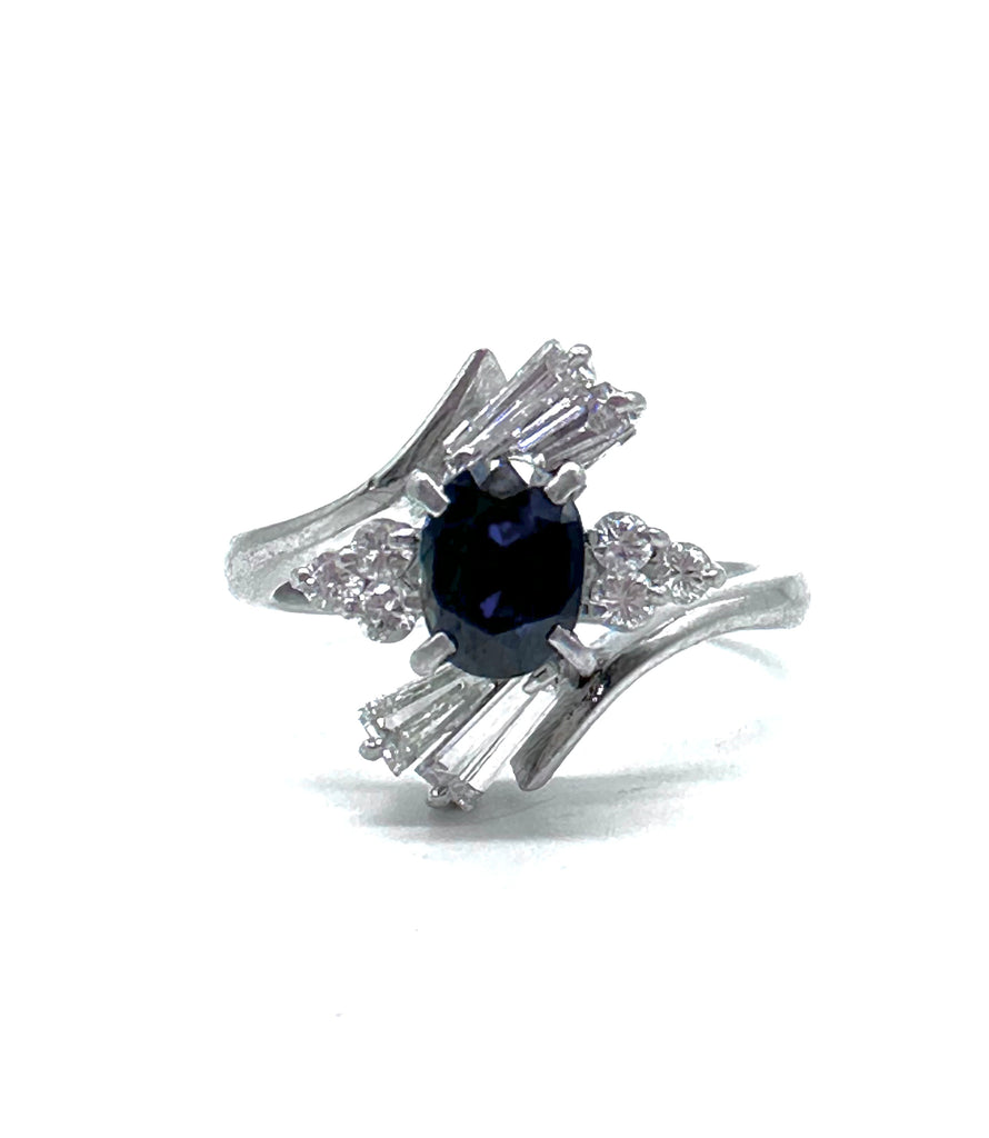 Sapphire and Diamond Ring