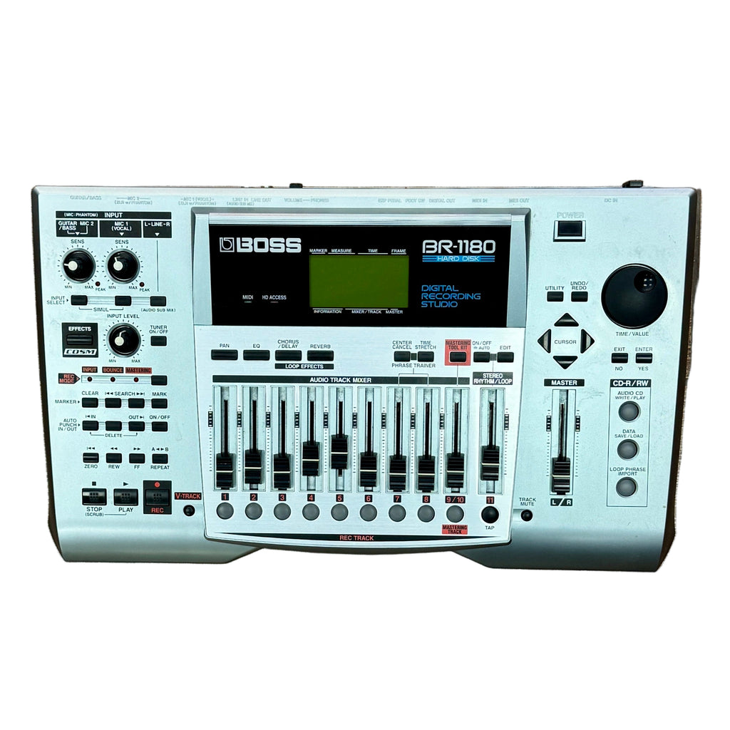 BOSS BR-1180 HARD DISK Digital Recording Studio BOSS BR-1160 digital audio workstation on a white background