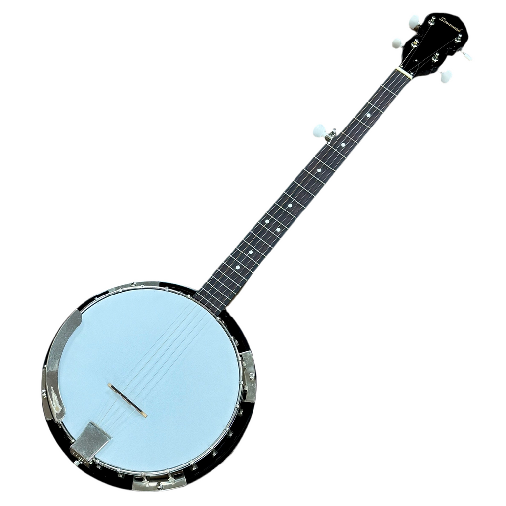 Savannah SB-095 5-String Resonator Banjo w/ Hard Case Banjo on a white background