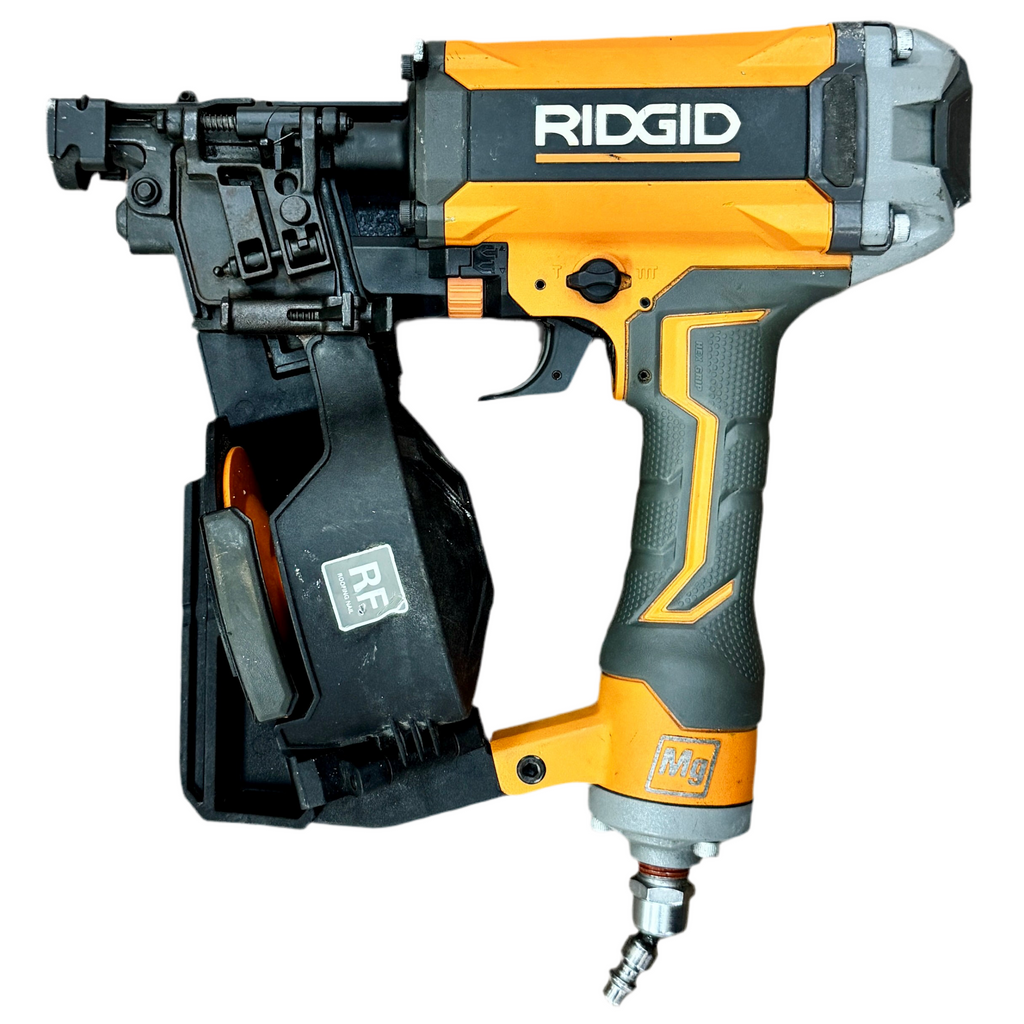 RIDGID 15-Degree 1-3/4" Pneumatic Coil Roofing Nailer (R175RNF)