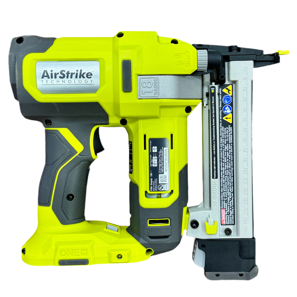 Ryobi One+ 18V 18-Gauge Cordless AirStrike Narrow Crown Stapler (P361) back
