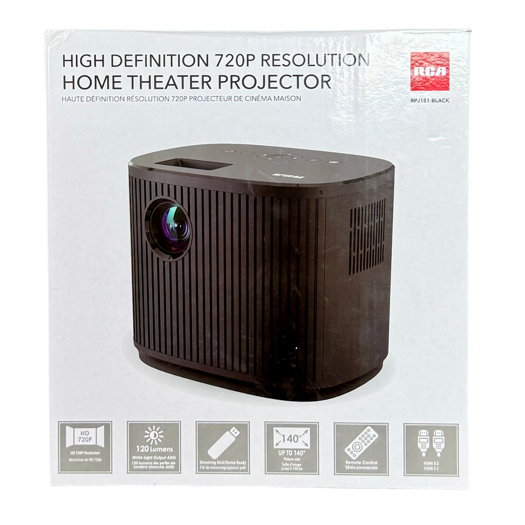 RCA High Definition 720P Resolution Home Theater Projector (RPJ181-BLA