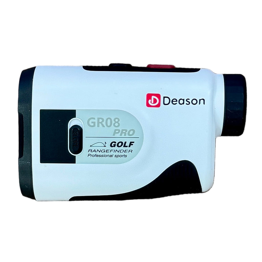 Deason GR08 PRO Laser Golf Rangefinder w/ Slope Golf rangefinder with Deason branding on a white background