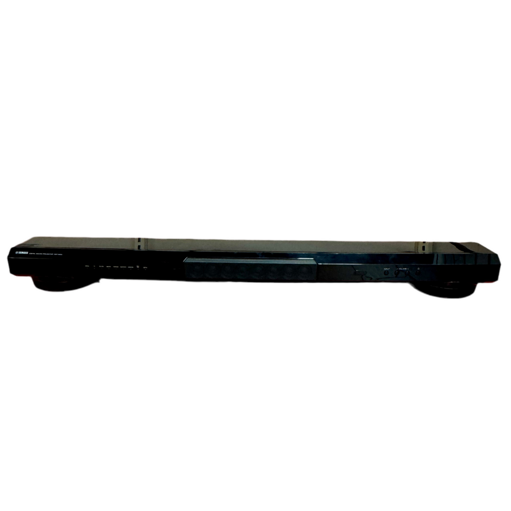 Yamaha YSP-1400 Sound Bar w/ Bluetooth and Dual Built-in Subwoofers Black electronic device on a white background