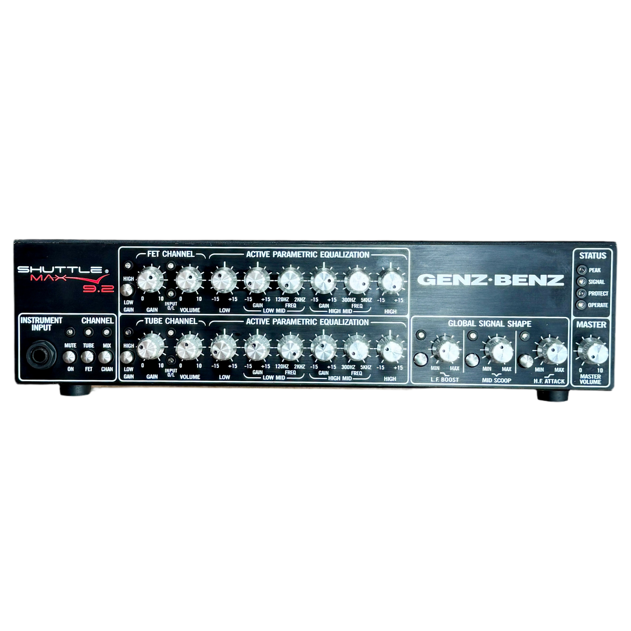 Genz Benz SHUTTLE MAX 9.2 Bass Amplifier Head w/ Footswitch & Case