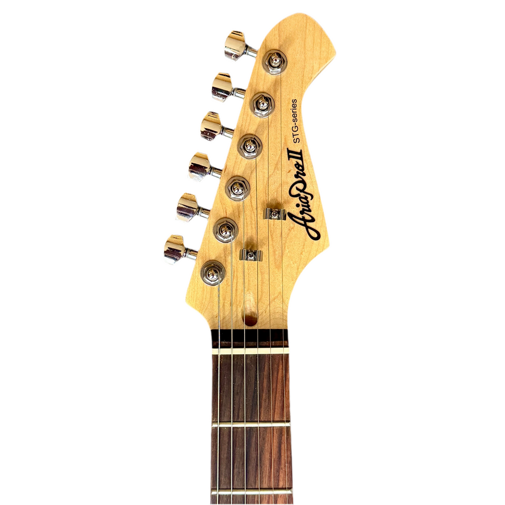 Aria Pro II STG-Series STG-003 Electric Guitar Fender guitar headstock on a white background