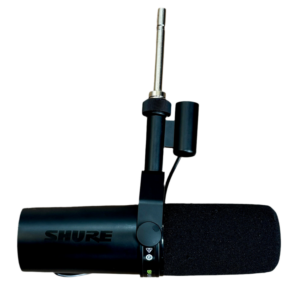 SHURE SM7dB Dynamic Vocal Microphone w/ Built-In Preamp Shure microphone on a white background