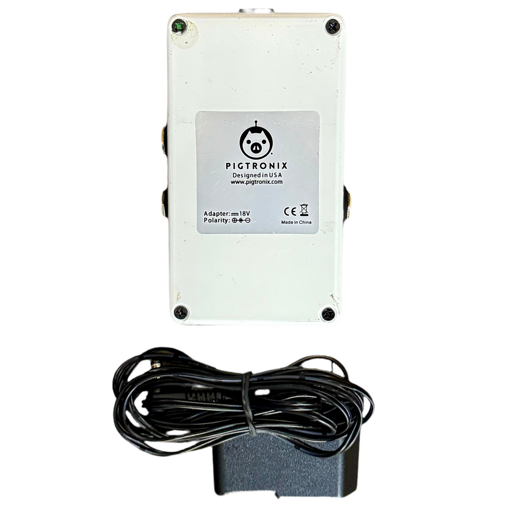 Pigtronix Bob Weir's REAL DEAL Acoustic Preamp Guitar Pedal Pigtronix electronic device with a cable on a white background