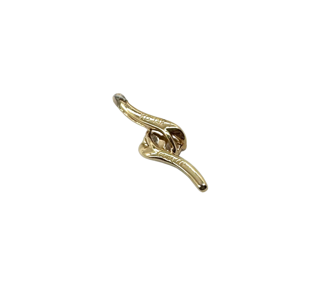 14K Yellow Gold Forever Us Pendant back