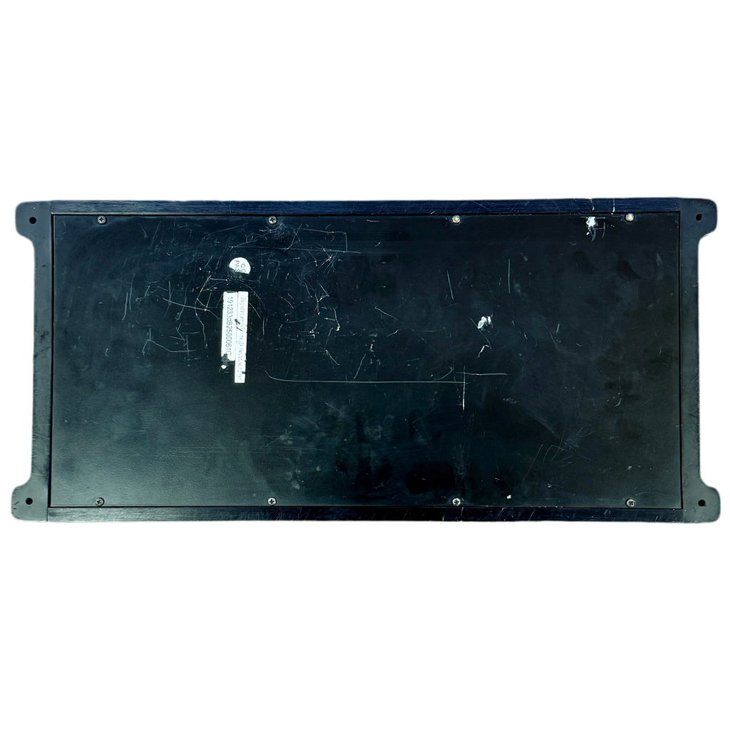 Rockville dB25 2800W 2-Channel 2-Ohm Car Amplifier Black rectangular object with a white label on a white background