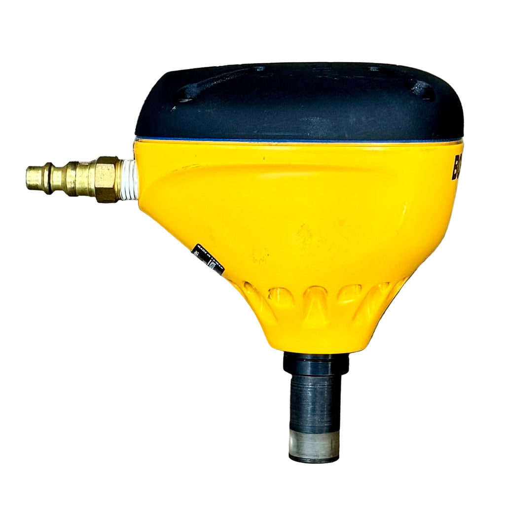 BOSTITCH Pneumatic Impact Palm Nailer w/ Hard Case (PN100) Yellow funnel with black top on a white background