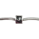 Pandora .925 Sterling Silver "J" Initial Letter Block Charm Silver bracelet with a square charm on a white background