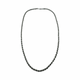 .925 Sterling Silver 47.1G 4MM Rope Chain Necklace Silver chain necklace on a white background