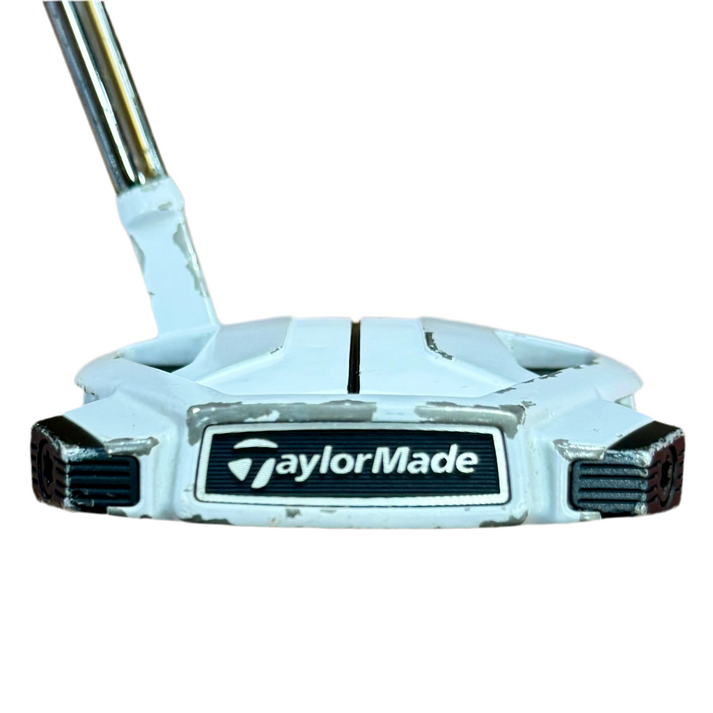 TaylorMade Spider X Mallet Putter RH Golf Club w/ Headcover Golf putter with TaylorMade logo on a white background