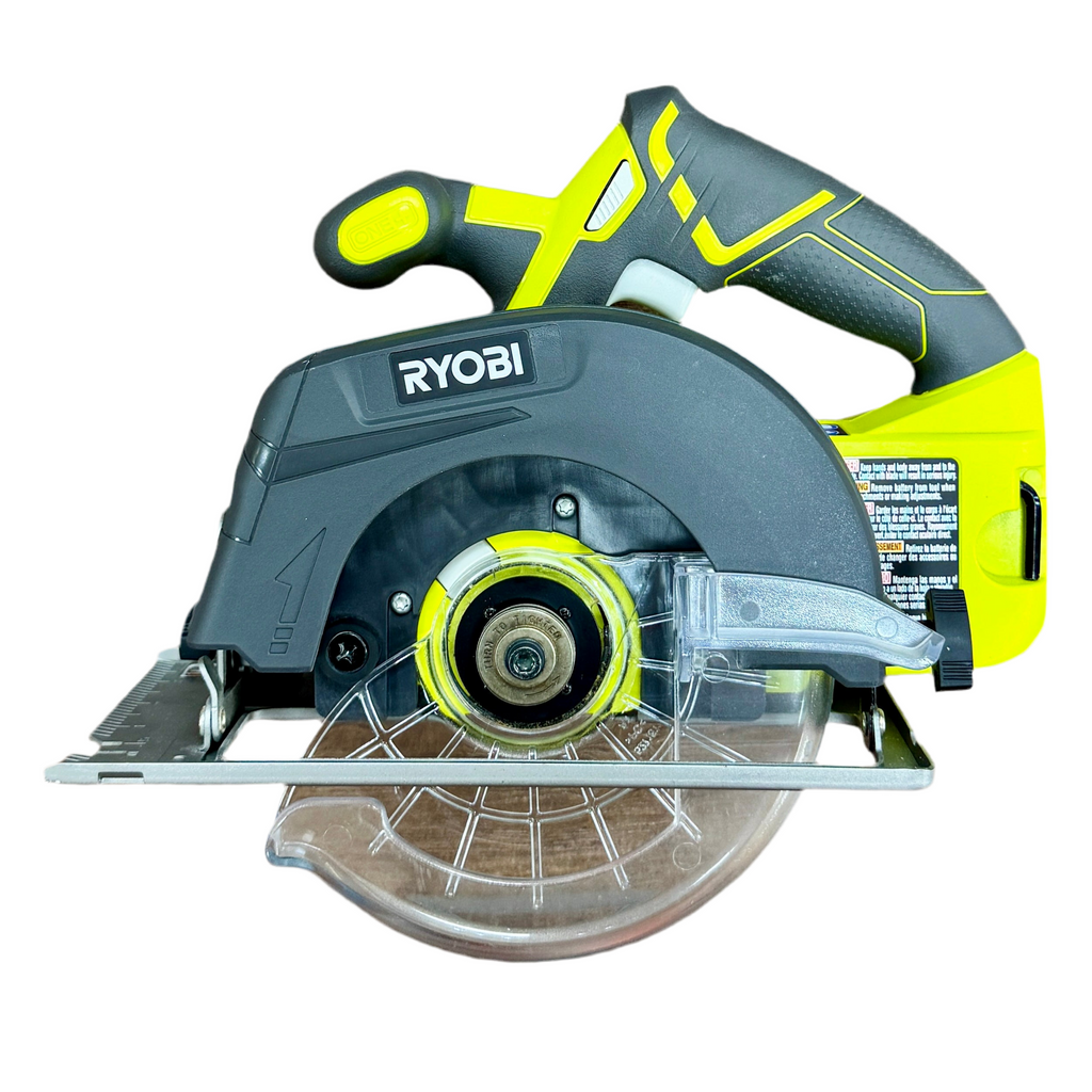 RYOBI ONE+ 18V 6-1/2" Cordless Circular Saw (P507) Ryobi circular saw on a white background