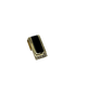 14K Yellow Gold Black Onyx Inlay 1/4CTW Diamond Channel Slide Pendant