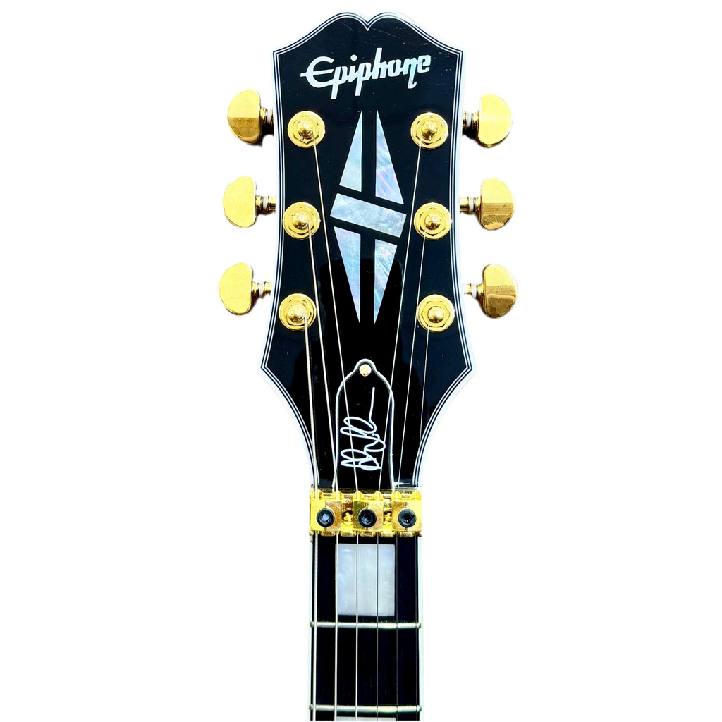 Epiphone Alex Lifeson Les Paul Custom Axcess Ruby Electric Guitar w/ Hard Case head