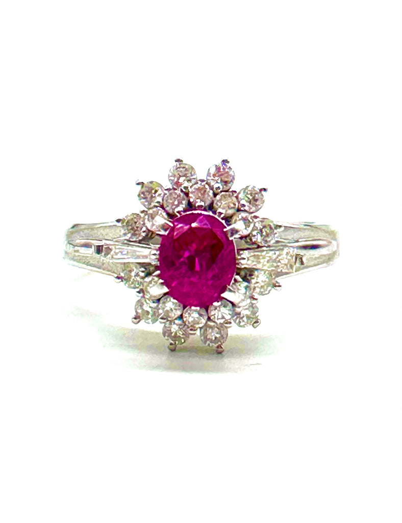 Ruby and Diamond Ballerina Ring