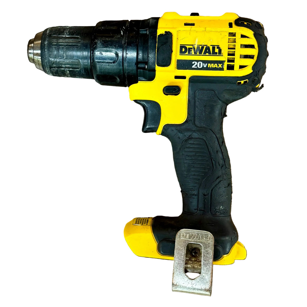 DeWalt 20V MAX 1/2" Cordless Compact Drill/Driver (DCD780) DeWalt cordless drill on a wooden surface