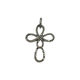 10K White Gold 1/2CTW Diamond Looping Cross Pendant