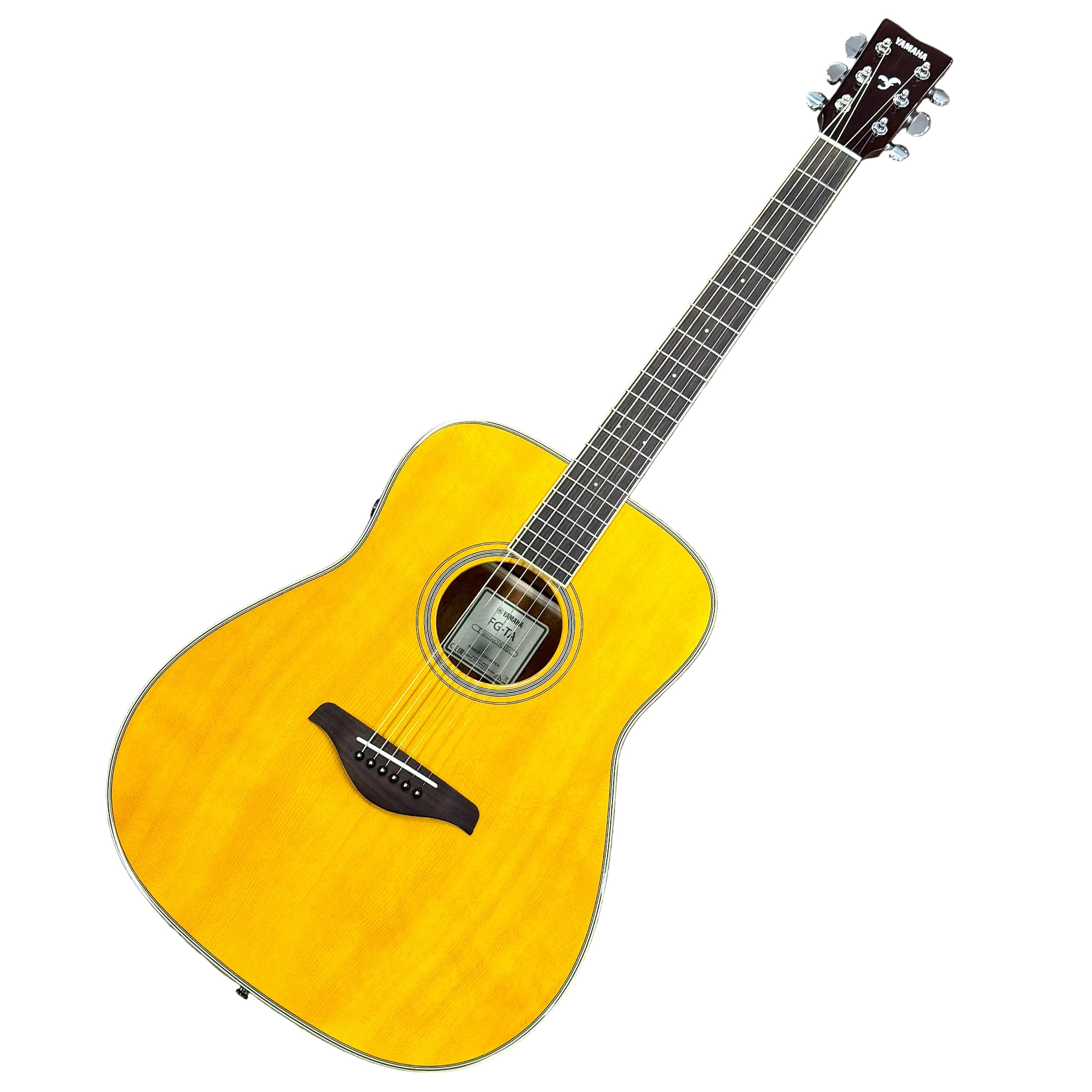 Yamaha FG-TA TransAcoustic Dreadnought Acoustic-Electric Guitar w/ Har