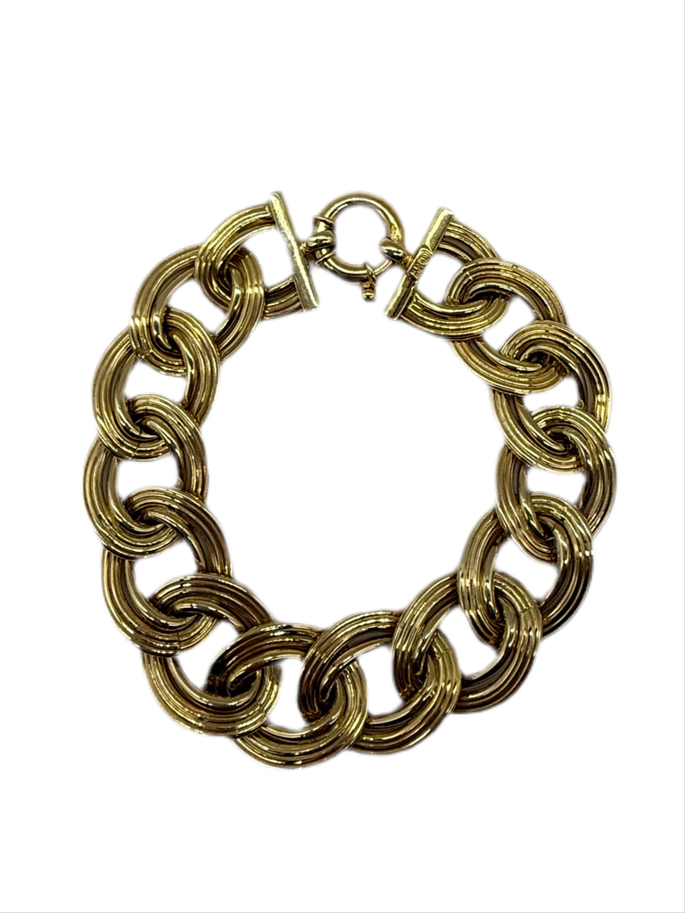 14 KY FANCY CURB LINK BRACELET close