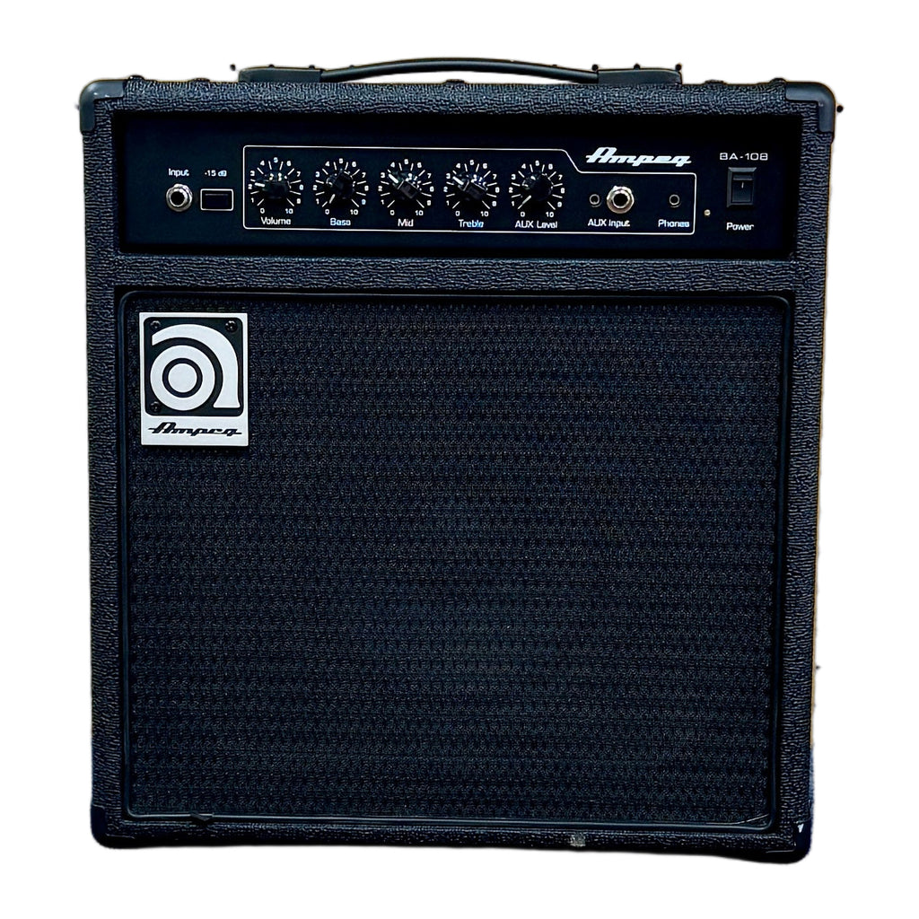 Ampeg BA-108v2 Bass Guitar Combo Amplifier Ampeg guitar amplifier on a white background