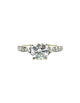 14K White Gold 1.25CTW Diamond Cathedral Engagement Ring