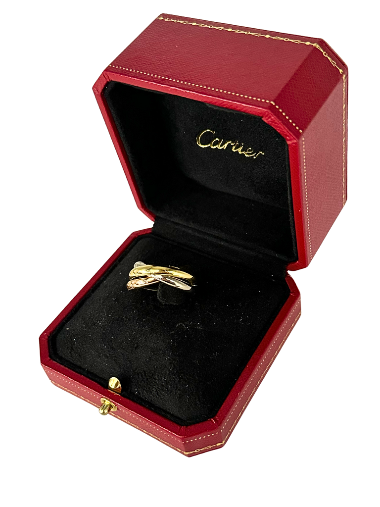 18K Tri-Color Gold Cartier Trinity Ring