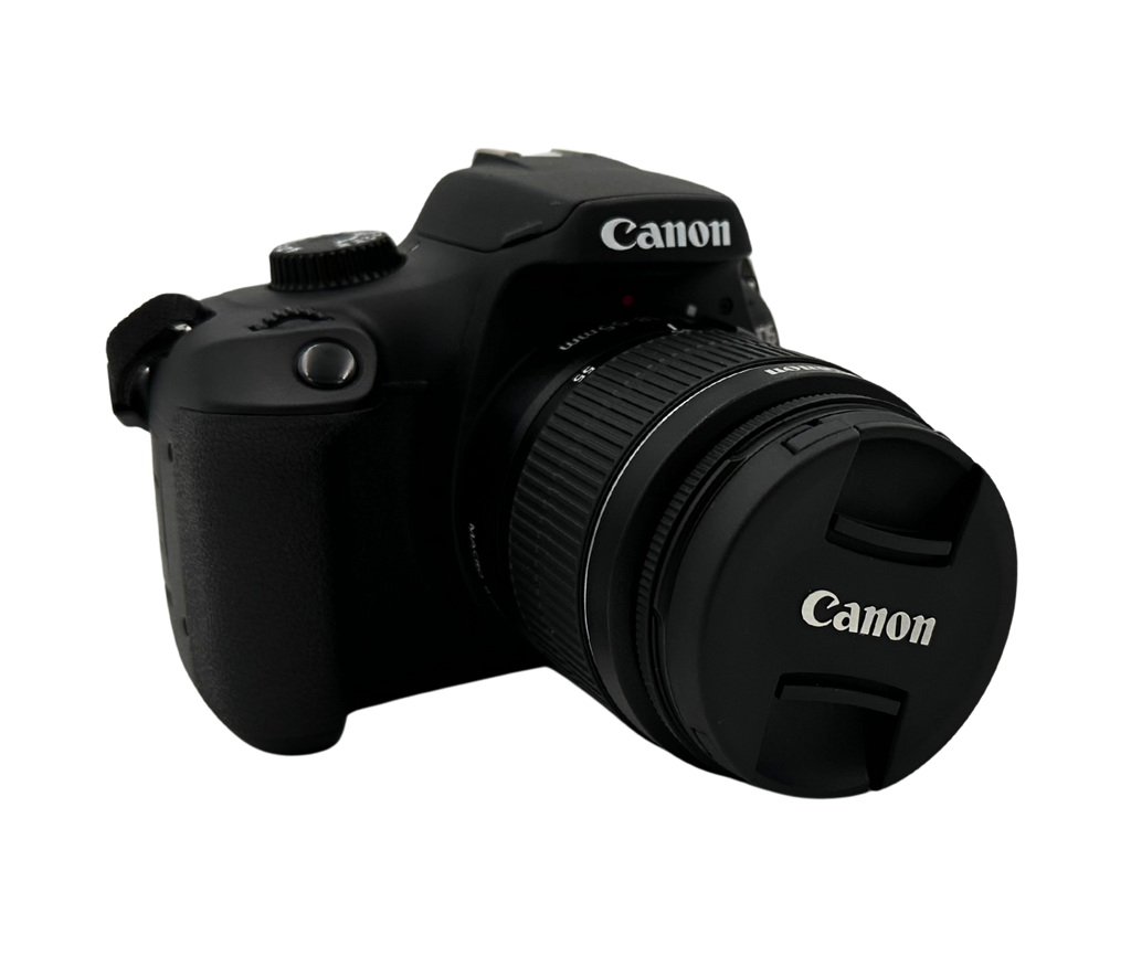 Canon camera on a white background