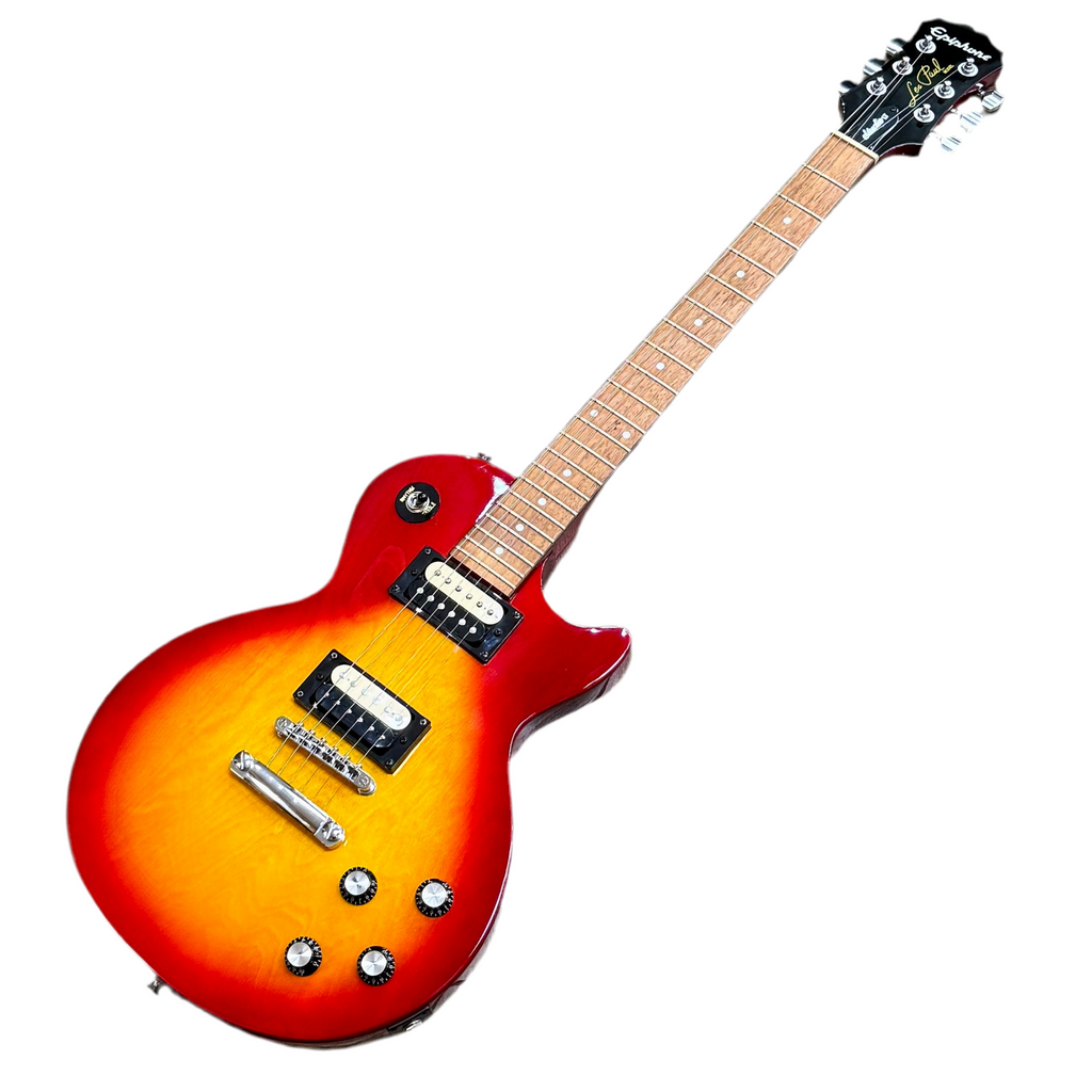 Epiphone Les Paul Model Studio LT Electric Guitar Electric guitar with a sunburst finish on a white background