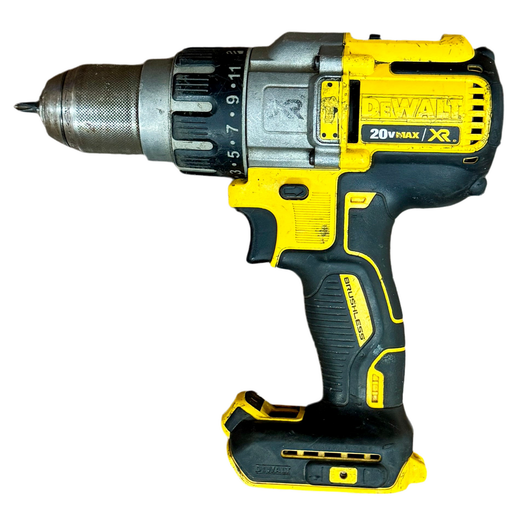DeWalt cordless drill on a white background