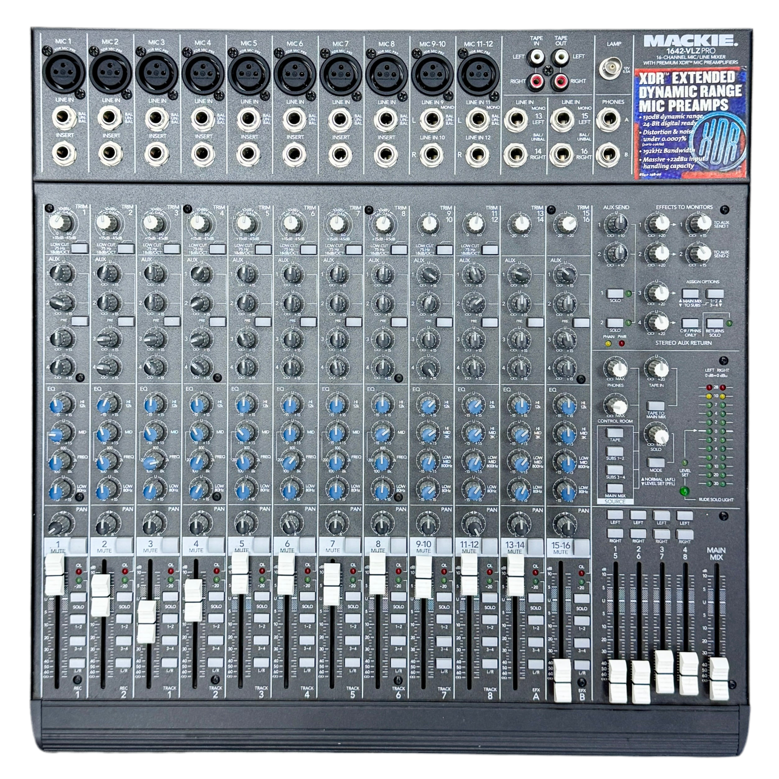 mymsek Open Box Mackie 1642-VLZ3 Premium 16-Channel/4-Bus Compact Mixer