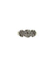 14K White Gold 1CTW Diamond Past, Present & Future Cluster Ring