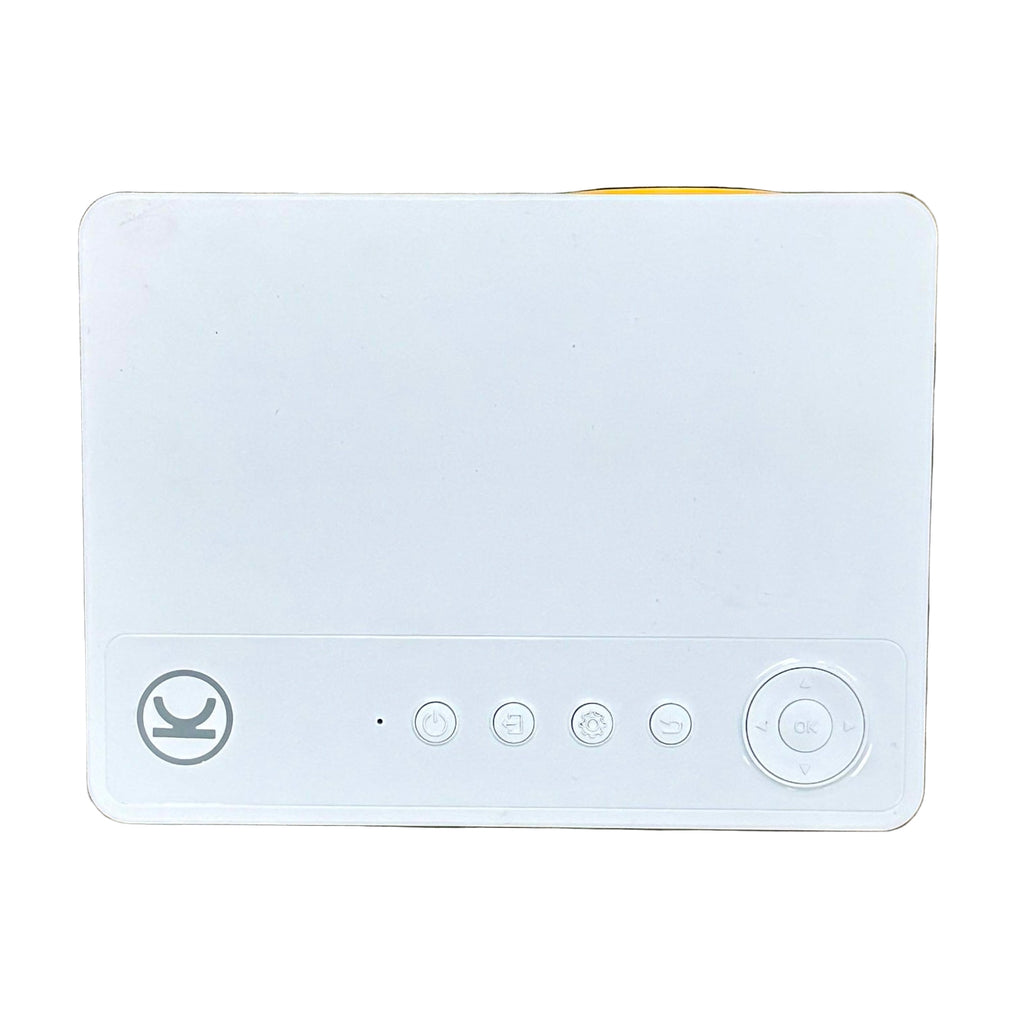 VANKYO Leisure 470W Native 720P Portable Projector with Wireless Connectivity w/ Remote (WPY014) White electronic device with control buttons on a white background