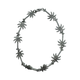.925 Sterling Silver CZ Palm Tree Link Bracelet Bracelet with palm tree design on a white background