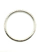 .925 Sterling Silver 17.6G Hammered Bangle Bracelet silver bangle bracelet on a white background